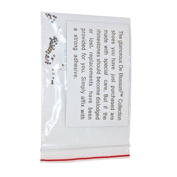 DE BLOSSOM COLLECTION CHAMPAGNE SHIMMER PLATFORM HIGH HEELS - SIZE 7.5 - Picture 9 of 9